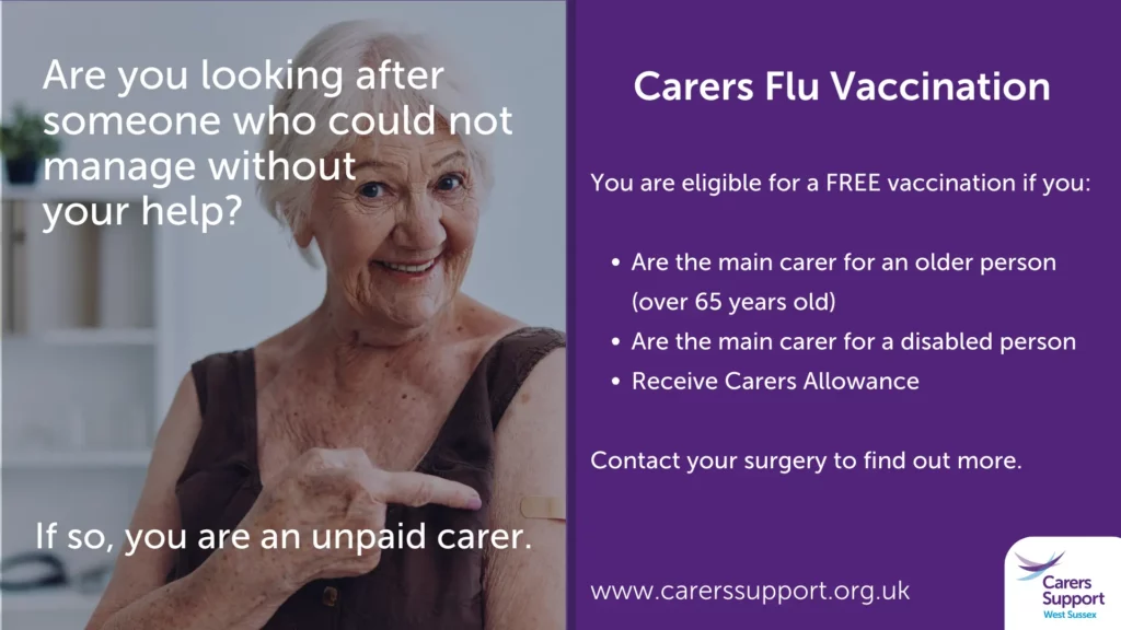 Carer Flu vaccination slide