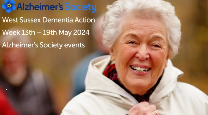 Alzheimers Society advert for West Sussex Dementia Action Week