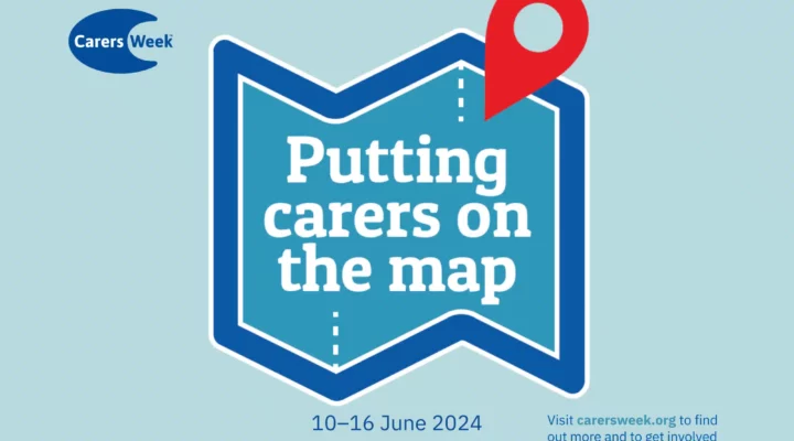 carers week - Putting Carers on the Map illustration for 10-16 June 2024